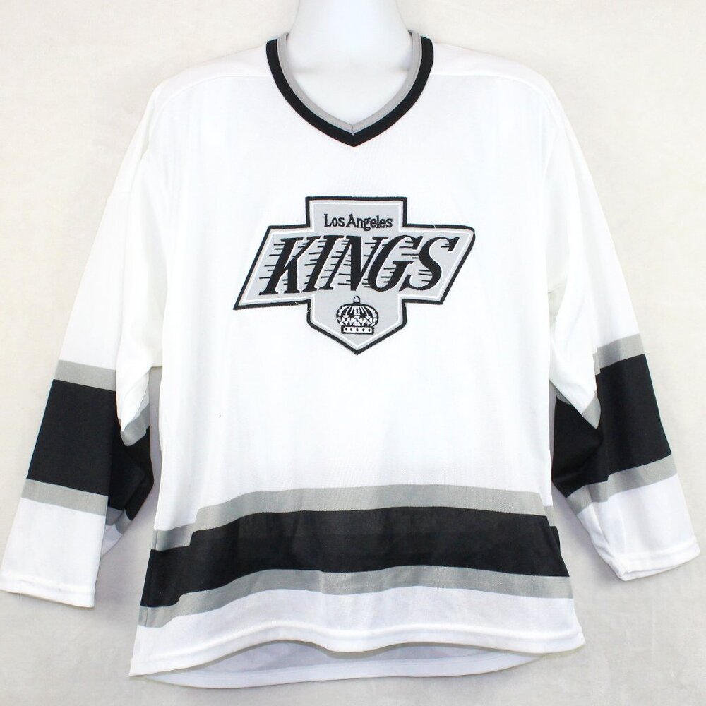 Vintage 80's CCM Maska Los Angeles LA Kings Larry Robinson Hockey Jersey (L)